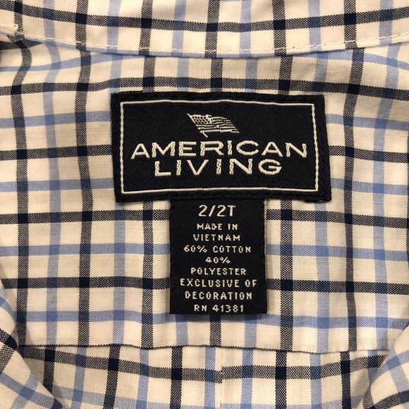 Toddler Button Down Shirt - Striped Pattern - Size 2T - American Living - Picture 4 of 4